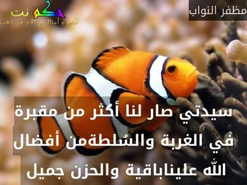 سيدتي صار لنا أكثر من مقبرة في الغربة والسُلطةمن أفضال الله عليناباقية والحزن جميل -مظفر النواب